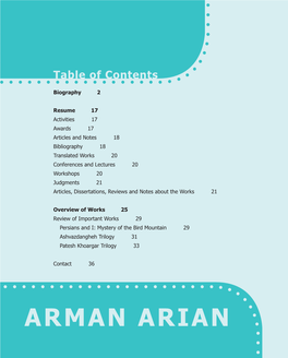 ARMAN ARIAN Biography