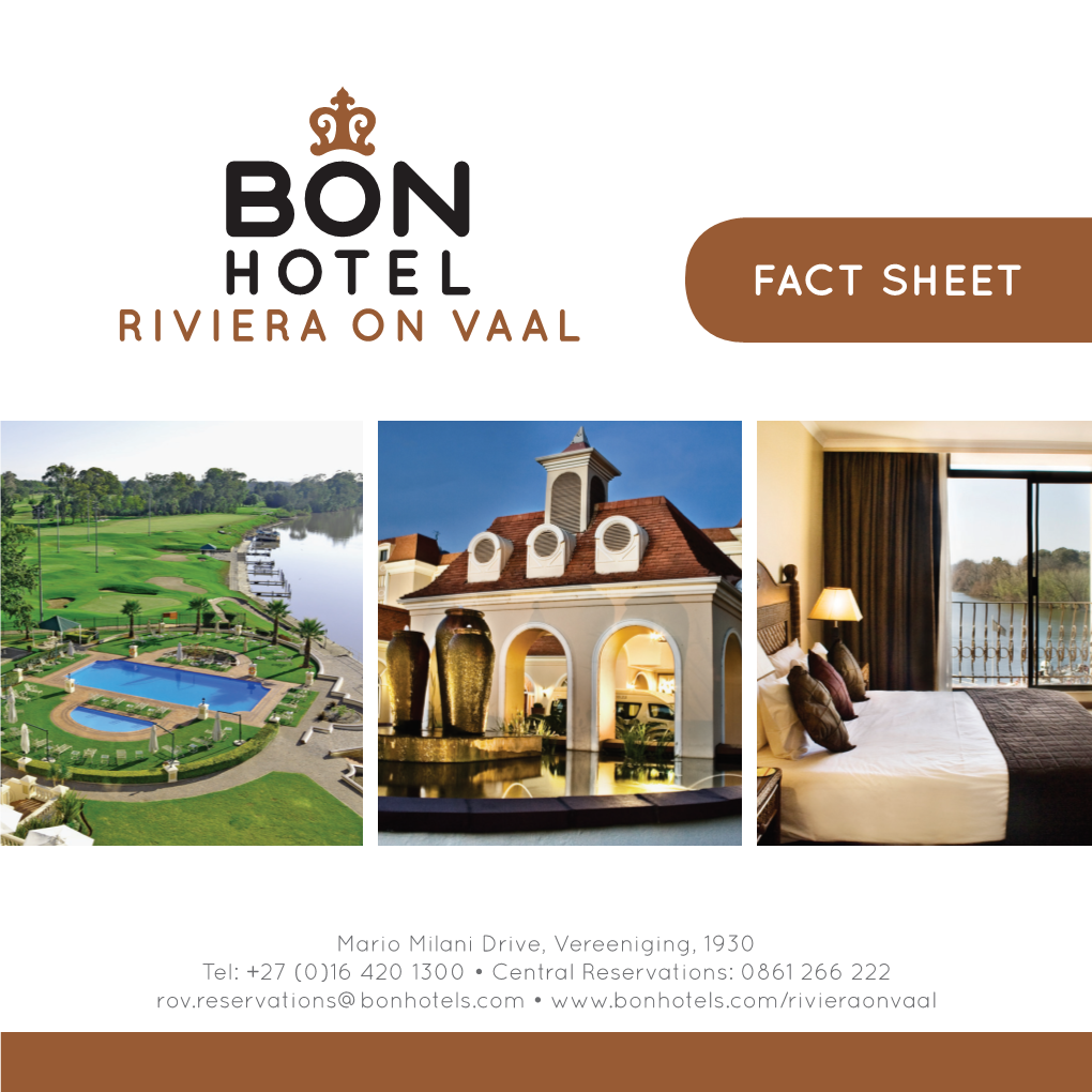 Fact Sheet Riviera on Vaal