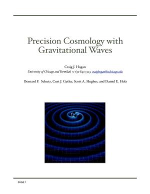 Precision Cosmology with Gravitational Waves