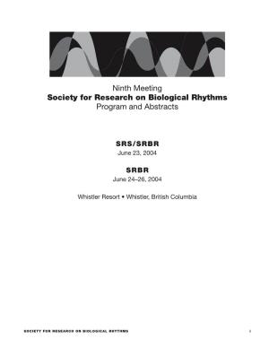 SRBR 2004 Program Book