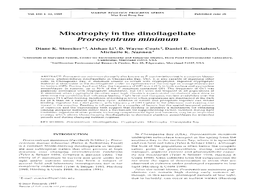 Mixotrophy in the Dinoflagellate Prorocentrum Minim Um
