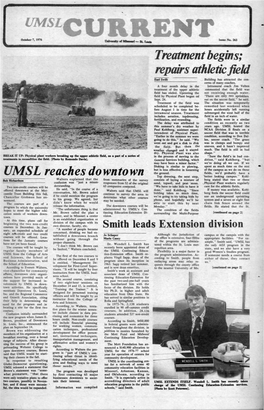 October 7, 1976 UMSL Curilent Teasdale Offers His Views to UMSL Students Candidate on the Source of His Now