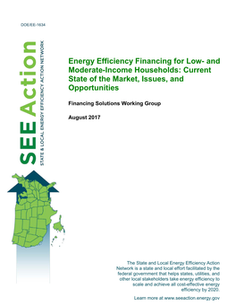 Energy Efficiency Financing for Low- and Moderate-Income Households: Current State of the Market, Issues, and Opportunities