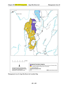 Sage Hen Reservoir Location Map