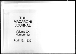 Macaroni Journal