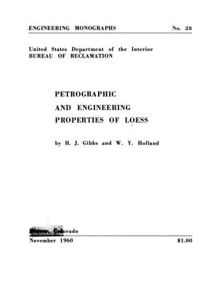 Petrographic and Engineering Properties of Loess