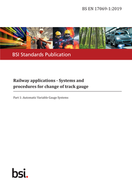 Railway Applications - Systems and Procedures for Change of Track Gauge