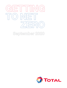 GETTING to NET ZERO September 2020 Contents