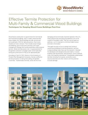 Effective Termite Protection for Multi-Family & Commercial Wood Buildings