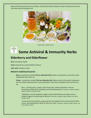 Some Antiviral & Immunity Herbs