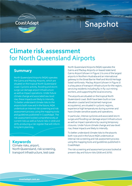 Climate Risk Assessment for North Queensland Airports