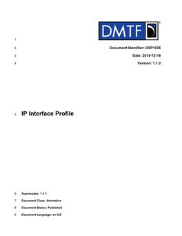IP Interface Profile