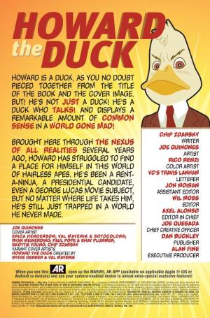 Howard Is a Duck, As You No Doubt Pieced Together from the Title of the Book and the Cover Image. But!