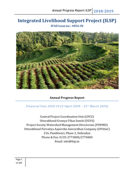 Annual Progress Report-ILSP 2018-2019