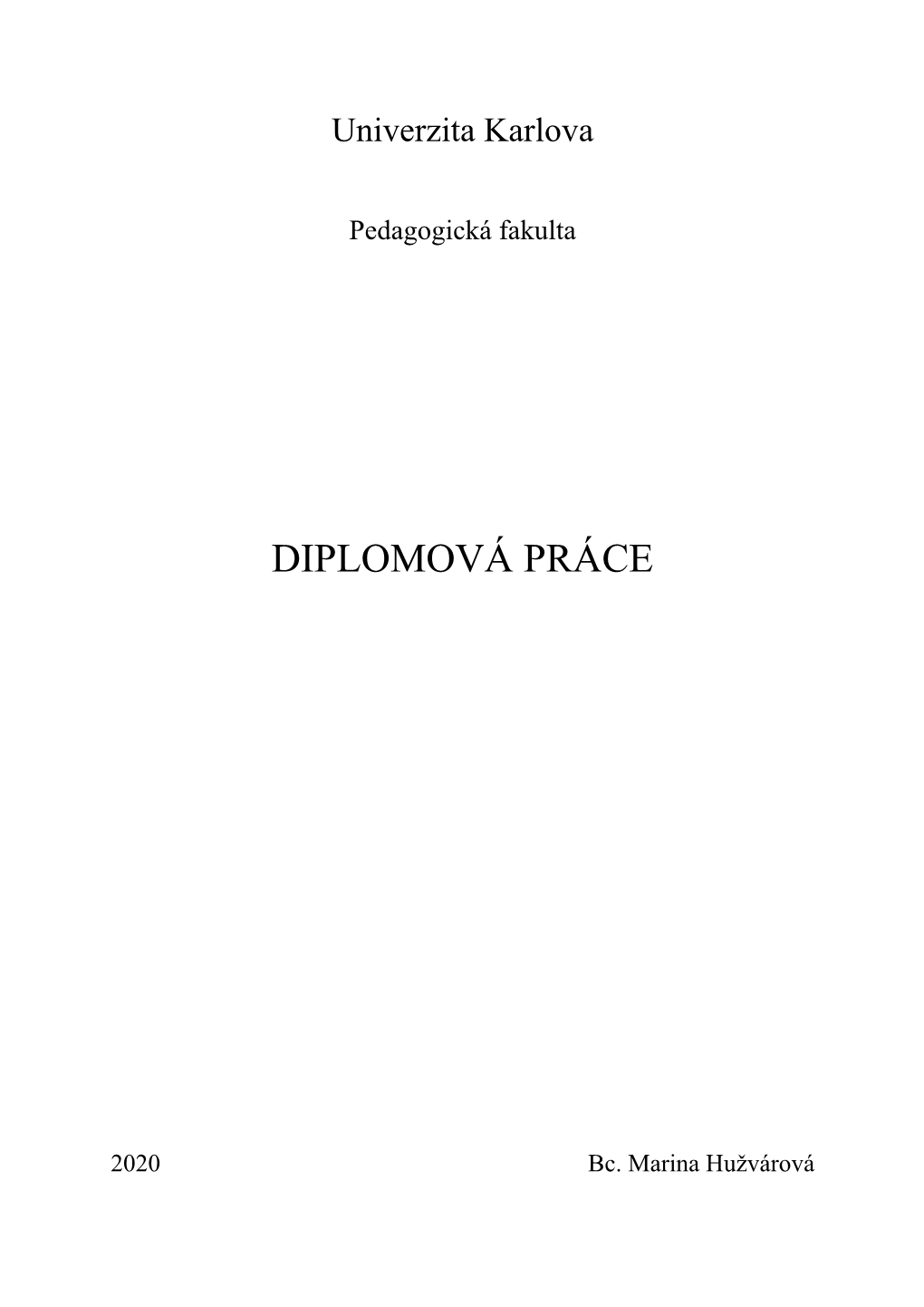 Diplomová Práce