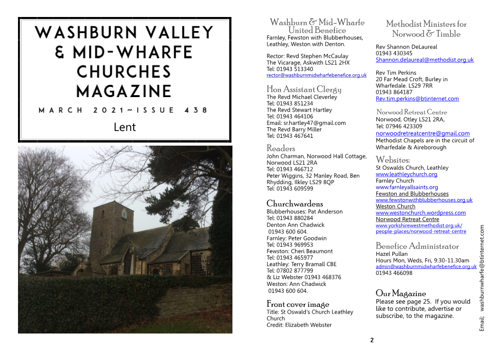 Washburn & Mid-Wharfe United Benefice Hon Assistant Clergy