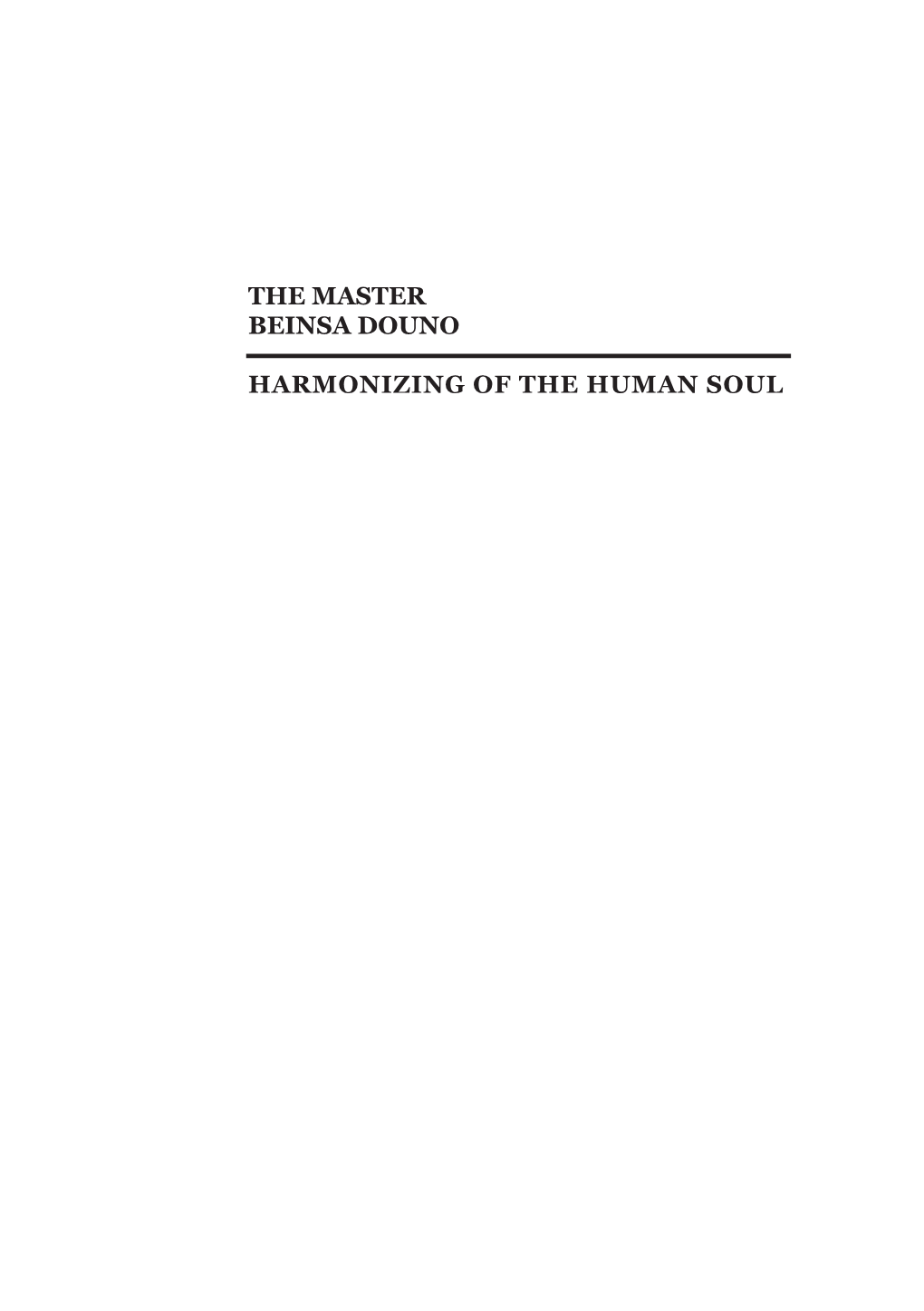 The Master Beinsa Douno Harmonizing of the Human