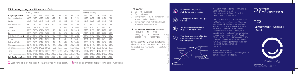 Oslo TE2 Kongsvinger – Skarnes