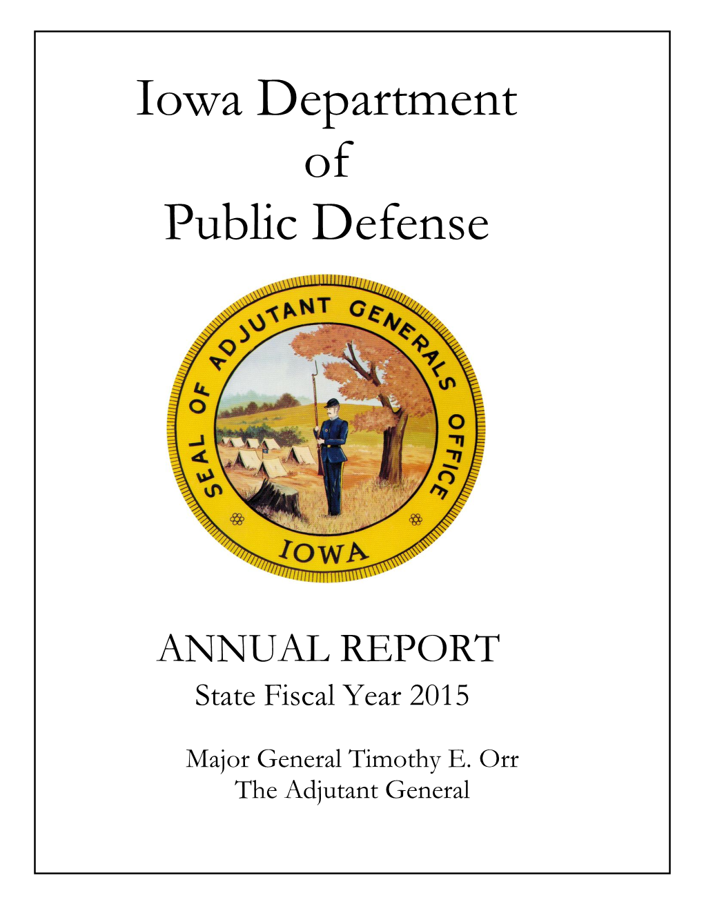 Fiscal Year 2015 Annual Report