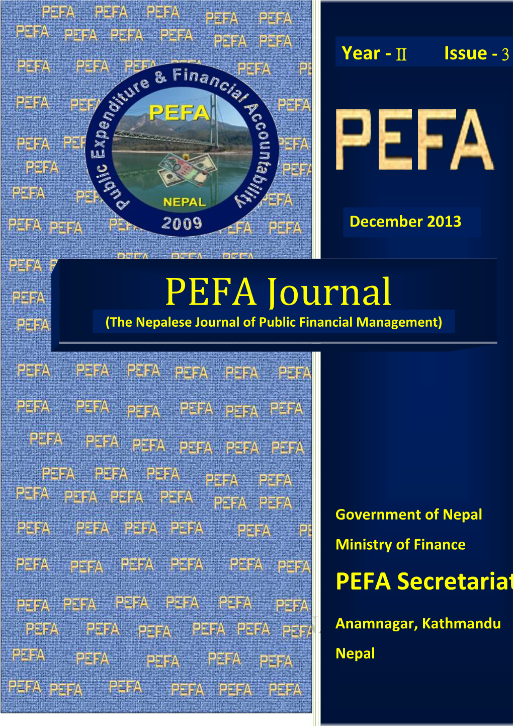 PEFA Journal (The Nepalese Journal of Public Financial Management)