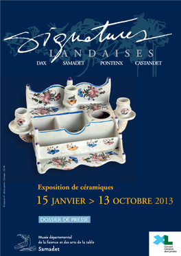 Exposition De Céramiques JANVIER OCTOBRE 2013