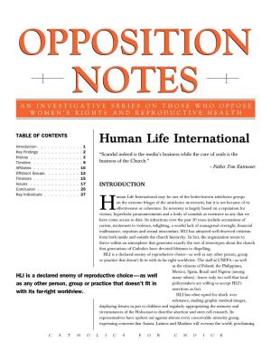 Human Life International Introduction