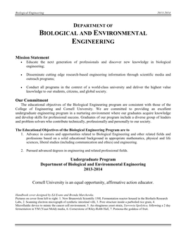 Biological Engineering 2013-2014