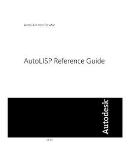 Autolisp Reference Guide