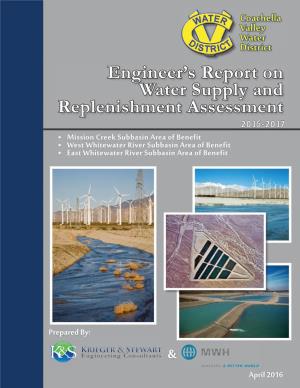 Engineer's Report on Water Supply and Replenishment Assessment