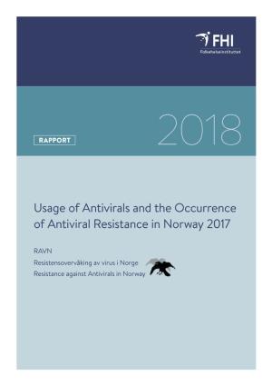 Usage of Antivirals and the Occurrence of Antiviral Resistance in Norway 2017