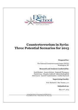Counter Terrorism in Syria Report