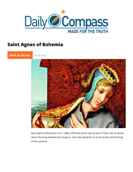 Saint Agnes of Bohemia