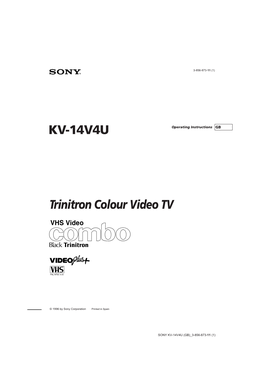 KV-14V4U Trinitron Colour Video TV