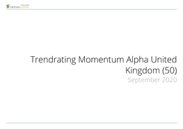 Trendrating Momentum Alpha United Kingdom (50) September 2020 Trendrating Momentum Alpha United Kingdom (50) Sep 01, 2020 Chart