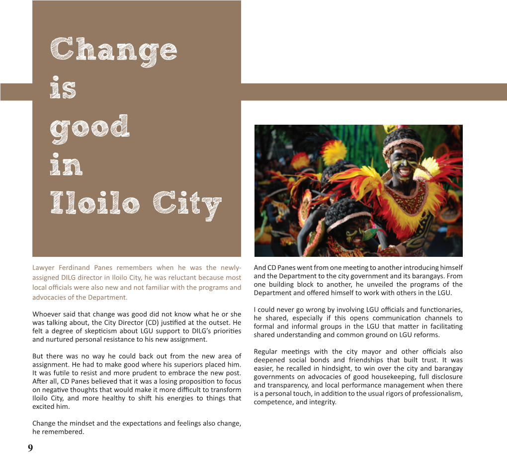 Change Is Good in Iloilo City