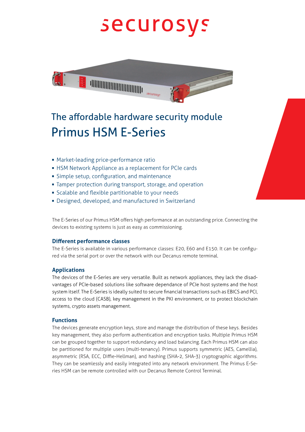 Primus HSM E-Series