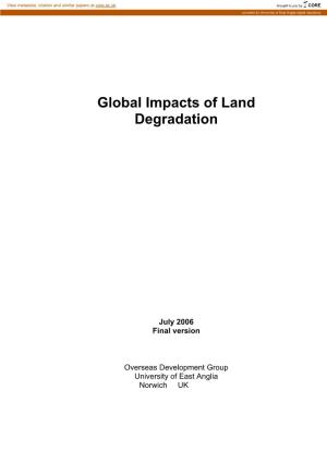 Global Impacts of Land Degradation