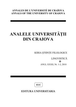 Analele Universit Ii Din Craiova