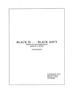Black-Is-Black-Aint-Transcript.Pdf