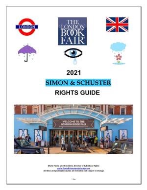 Simon & Schuster Rights Guide