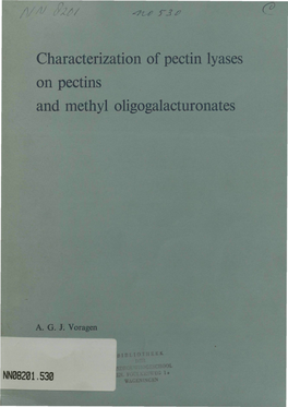 Characterization of Pectin Lyases on Pectins and Methyl Oligogalacturonates