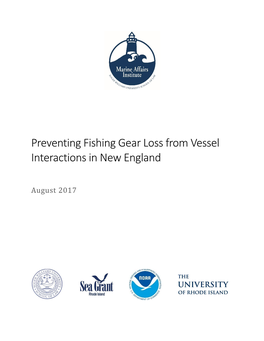 Preventing Fishing Gear Loss from Vessel Interactions in New England