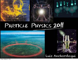 Particle Physics 2011