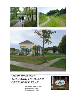 The Park, Trail and Open Space Plan