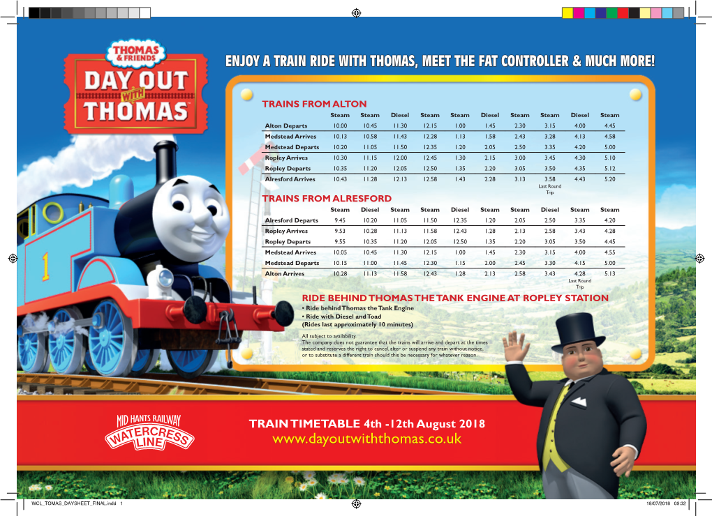 Enjoy a Train Ride with Thomas, Meet the Fat Controller & Much More!