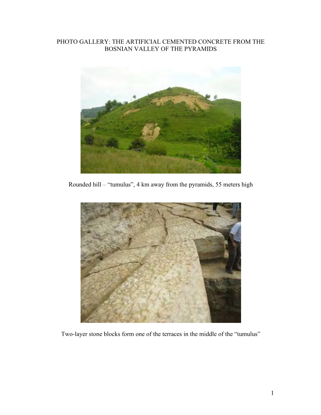 Bosnian Pyramid Geopolymer Concrete