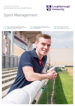 Sport Management Course Brochure
