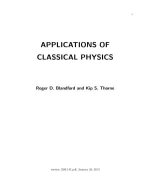 Applications of Classical Physics