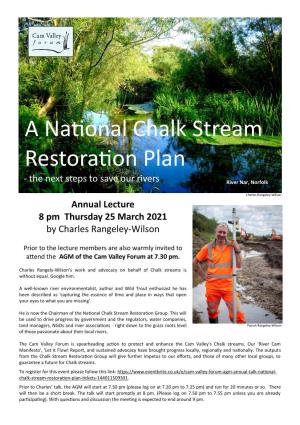 A National Chalk Stream Restoration Plan
