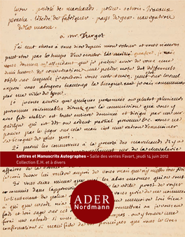 Lettres Et Manuscrits Autographes E.H